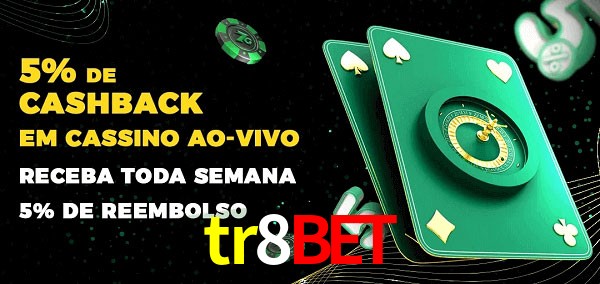 Promoções do cassino ao Vivo tr8bet